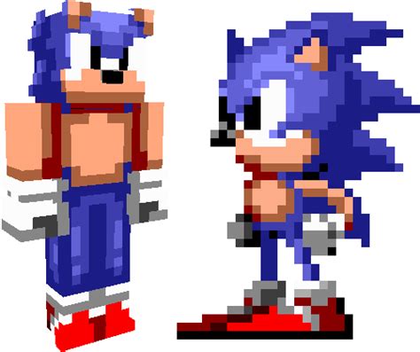 sonic minecraft skin